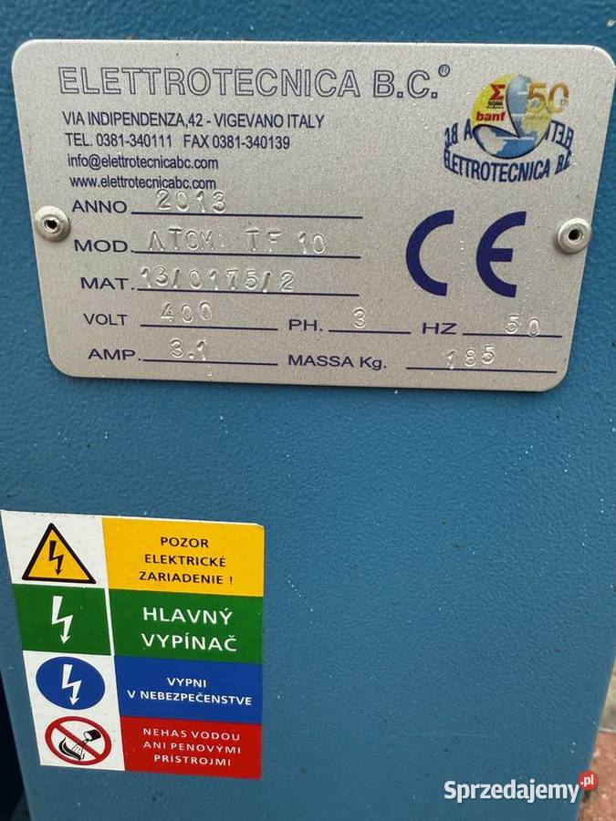 Atom TF10 CE komputerowa zawijarka brzegów Łaskarzew