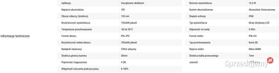 Rothenberger ROCAM 4 Plus System inspekcji rur Mszana Dolna