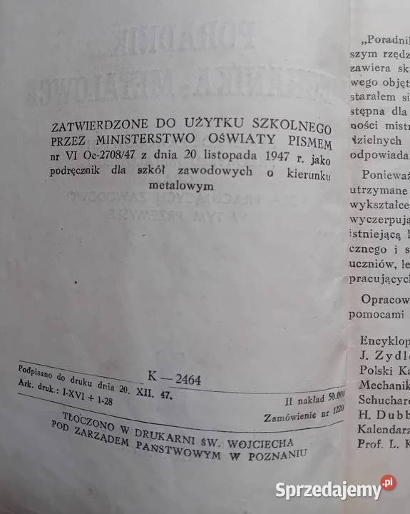 Inż Wincenty Czerwiński Poradnik sprzedam