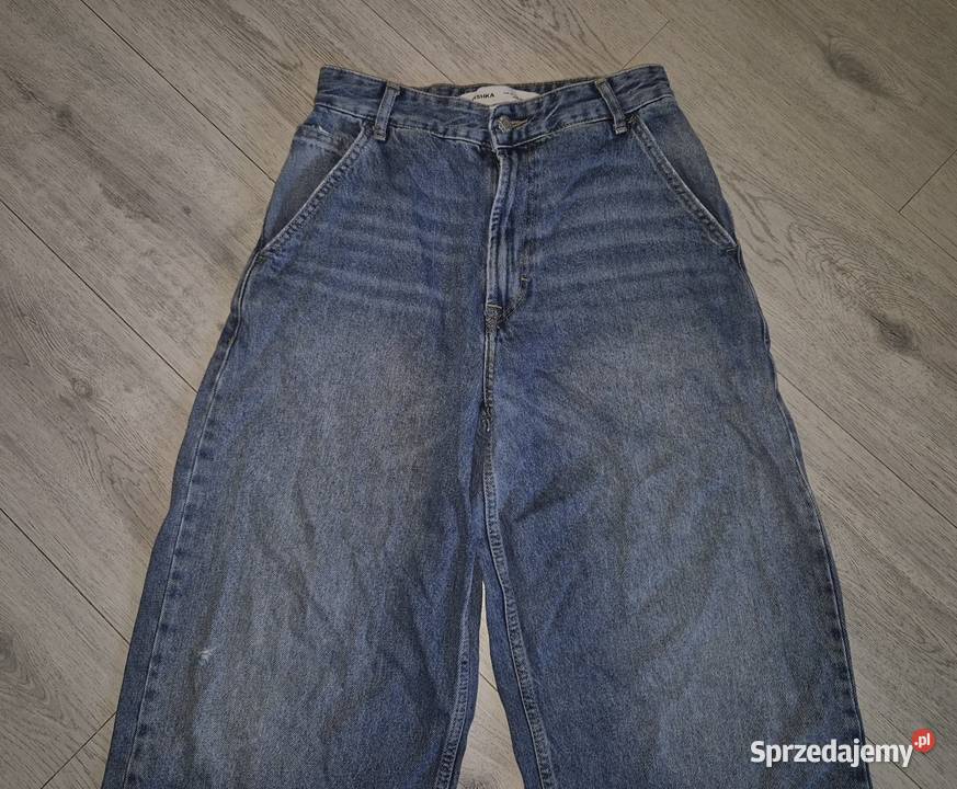 Spodnie jeansowe chłopiec Baggy Bershka 34XS Spodnie Łódź