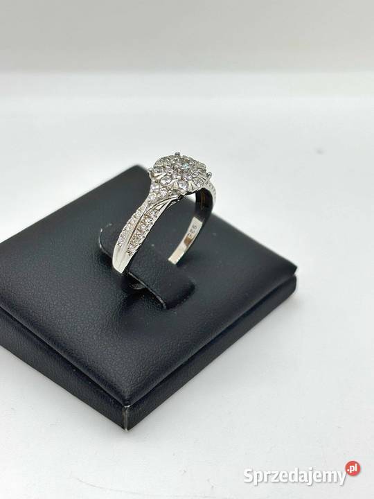 Nowy Srebrny Rodowany Pierścionek pr 925 370g Elbląg