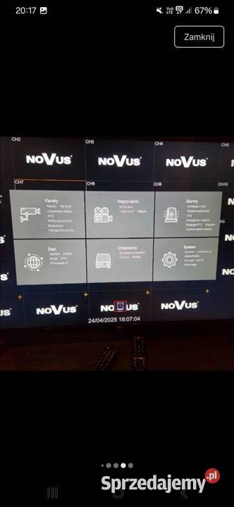 Rejestrator novus 16 portów na kamery Kamery Zduńska Wola