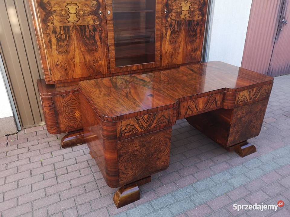 Gabinet Biblioteka Biurko ARTDECO Orzech Swarzędz