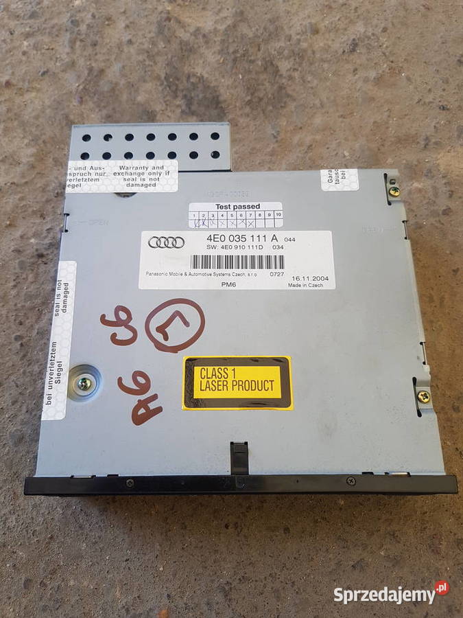AUDI A6 C6 A8 D3 A4 B6 ZMIENIARKA CD 4E0035111A Turkowice