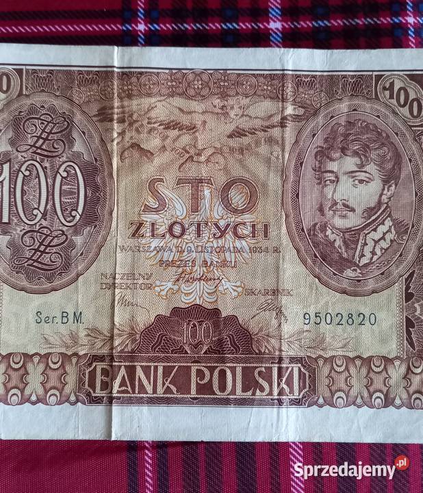 Banknot 100 Ludwik Waryński Gorzów Wielkopolski sprzedam