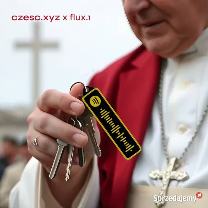 Personalizowany breloczek na prezent Spotify np Kultura i Rozrywka Poznań