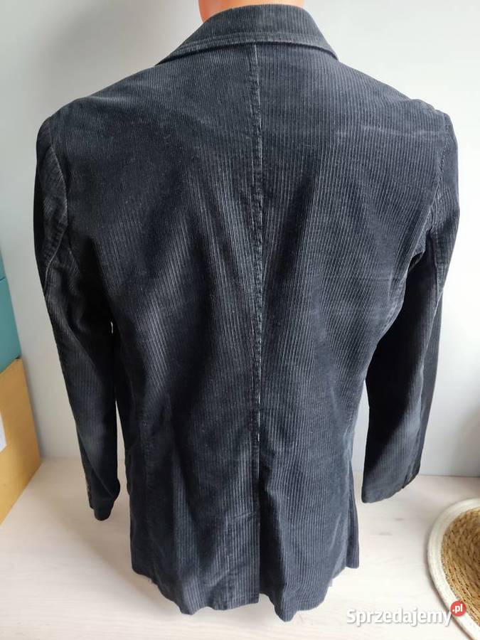 Marynarka sztruksowa Carry męska czarna Rozmiar M Głuchołazy