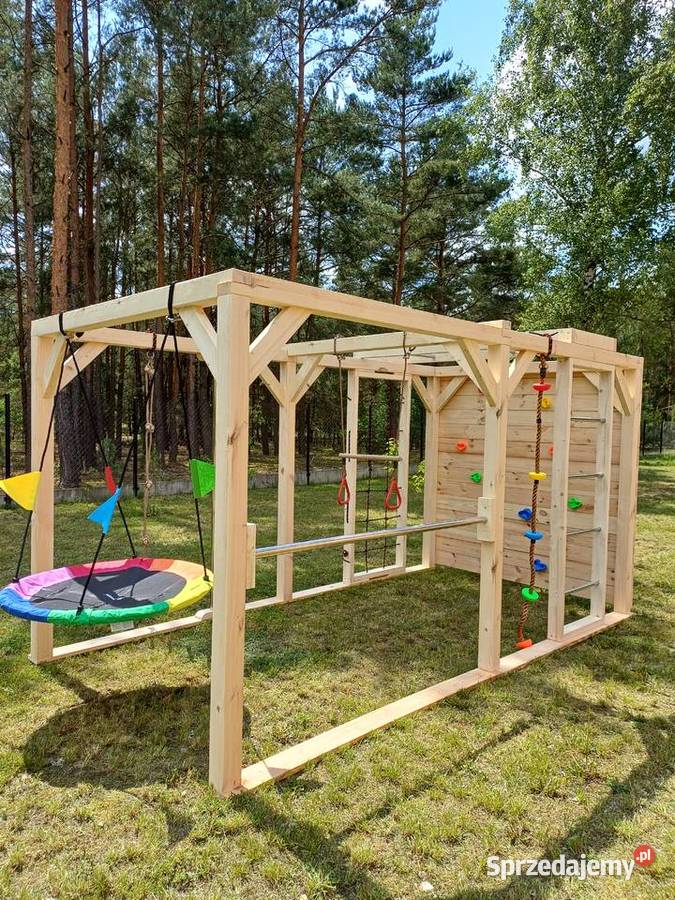 Drewniany duży Plac zabaw Małpi Gaj JAŚ Płock