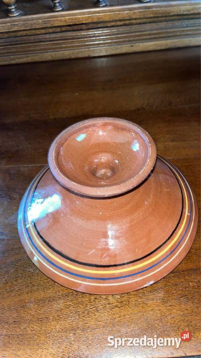 Patera na nodze Ceramiczna Z czasów PRL Z Antyki, Sztuka, Kolekcje