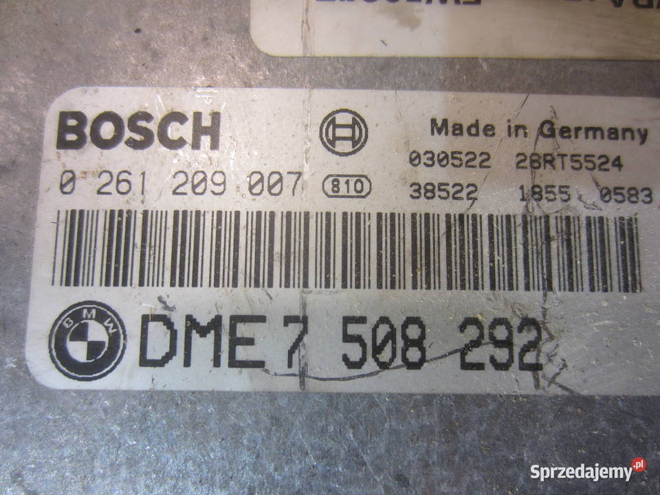 komputer sterownik silnika dme bmw n42 7508292 Części zachodniopomorskie Szczecin