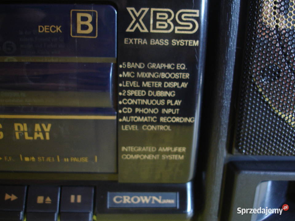 Radiomagnetofon CROWN SZT8905 lubuskie Zielona Góra