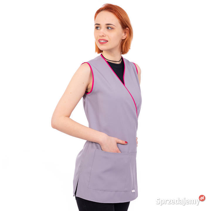 Fartuch BEZRĘKAWNIK kosmetyczny fryzjerski XS S Gdańsk