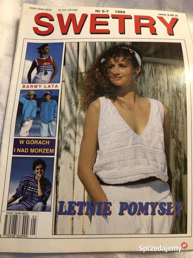 SWETRY na drutach i szydełku wyroby rękodzieło rękodzieło, biżuteria, szycie Poradniki, albumy i reportaże