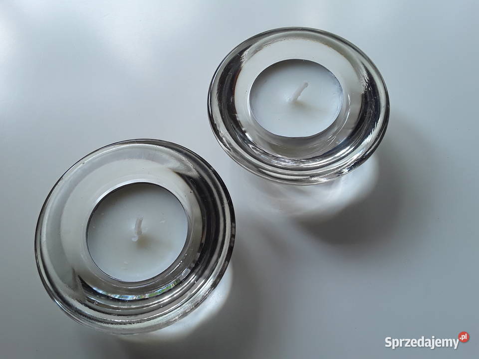 Świeczniki tealight przezroczyste IKEA 4 Warszawa