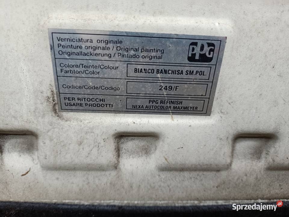 maska fiat stilo 04 r kolor 249f Szczecin sprzedam