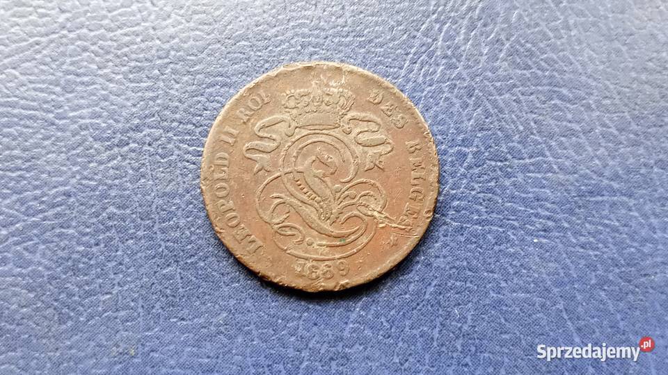 Stare monety 2 cent 1869 Belgia podkarpackie Lesko sprzedam