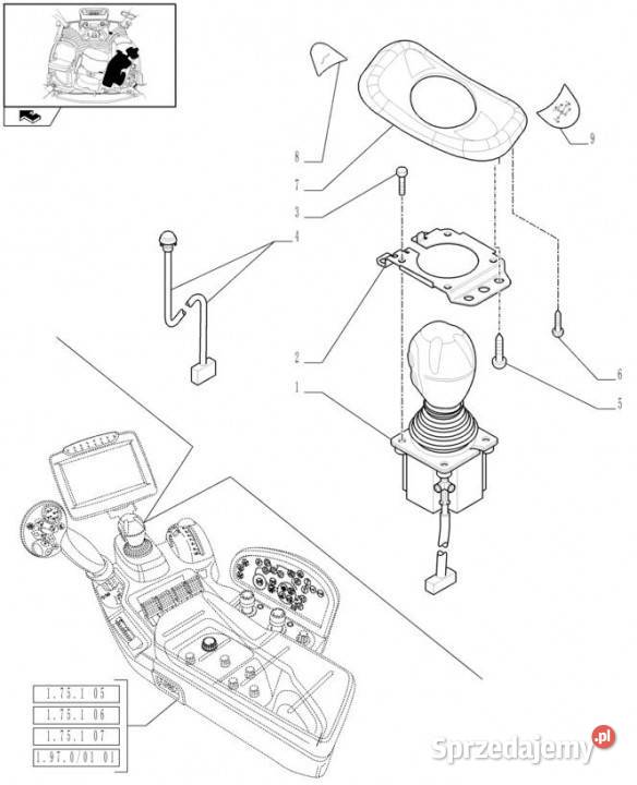 Holland T6010 Joystick 84253193