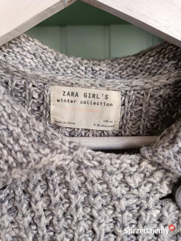 Szara narzutka bolerko Zara r XS Rozpinane