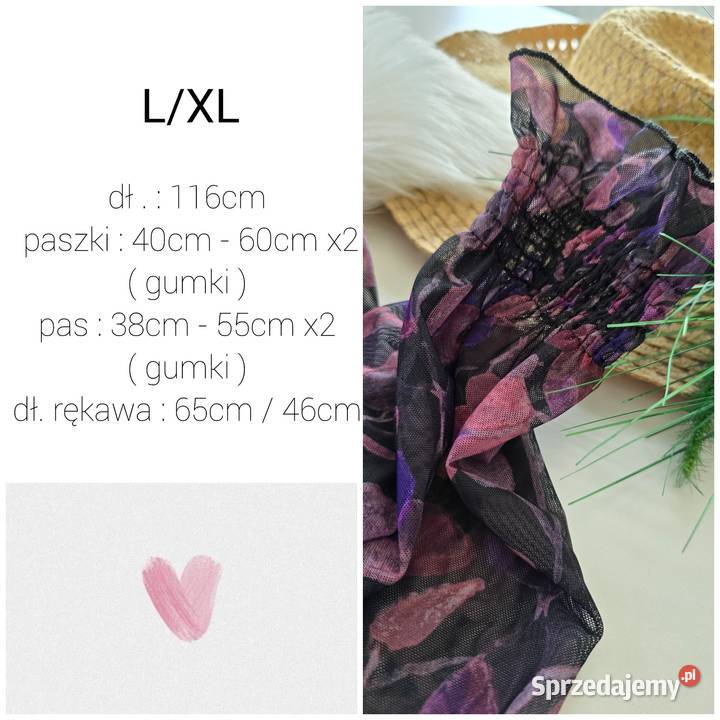 Sukienka siateczkowa z gumkami Fiolet Spódnice i sukienki Rybnik