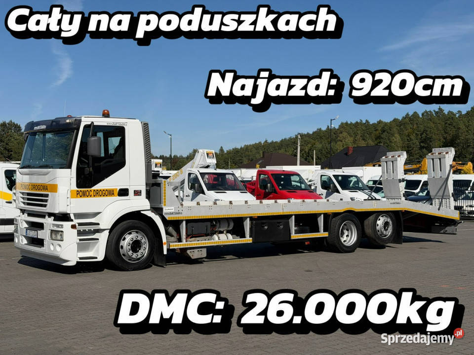 Iveco STRALIS Laweta Platforma Pomoc Drogowa 6x2 ABS Widełki
