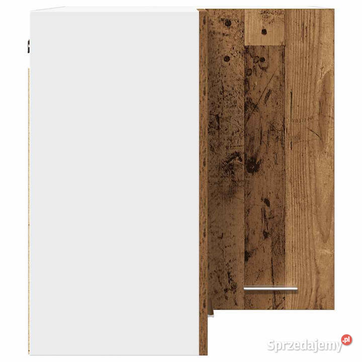Wisząca szafka narożna stare drewno 57x57x60 mazowieckie Warszawa