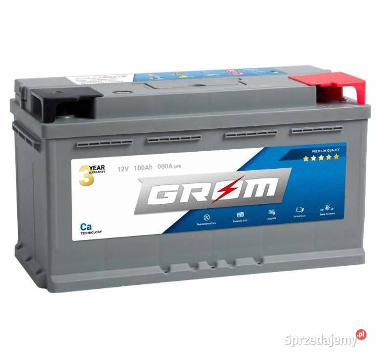 Akumulator GROM Premium 100Ah 900A EN DTR Akumulatory pomorskie Malbork