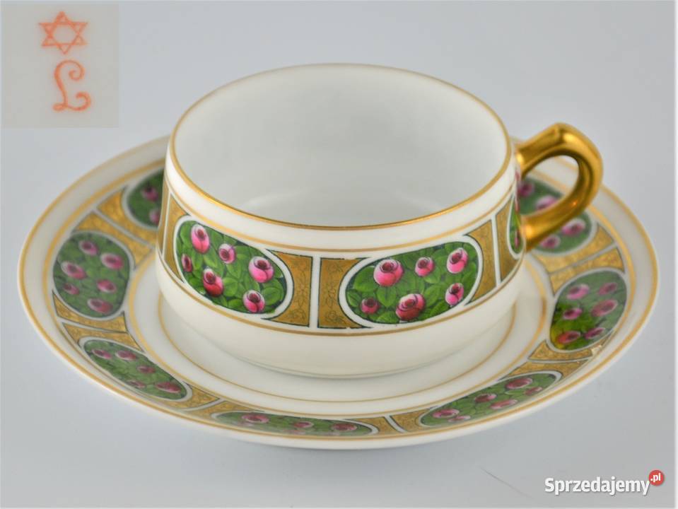 Secesyjna filiżanka mocca Lettin Baensch Warszawa sprzedam