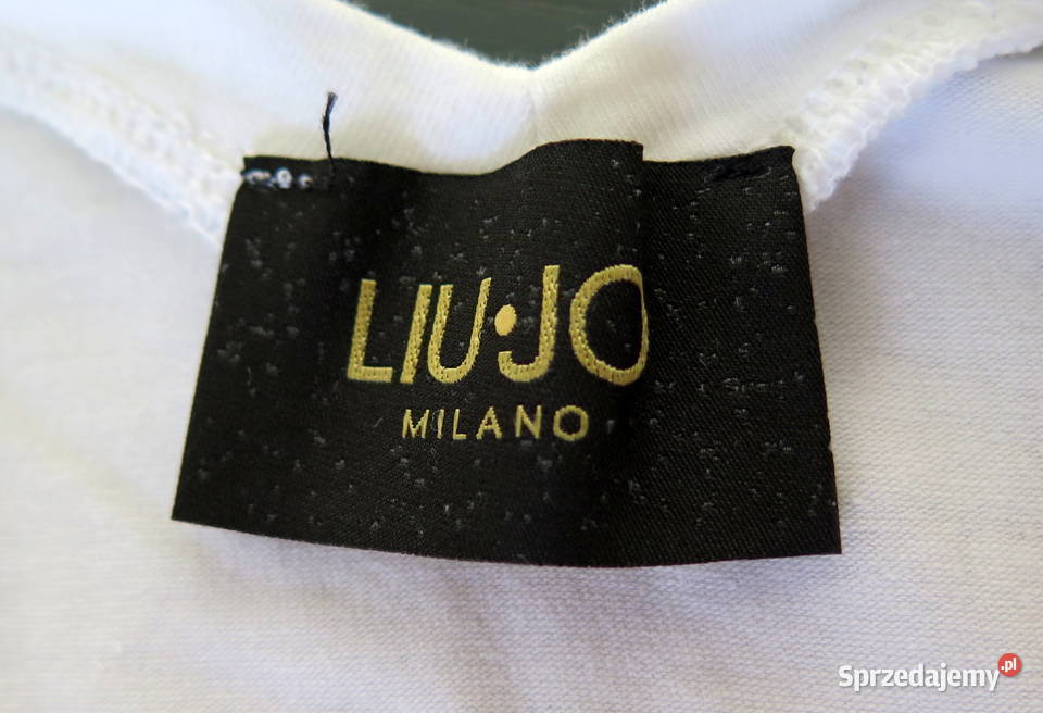 Nowa biała koszulka tshirt Liu Jo Milano r M 38 Rozmiar 38(M) Komorniki