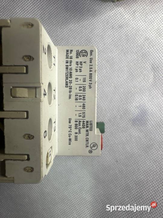 Wyłączniki silnikowy firmy AB Allen Bradley