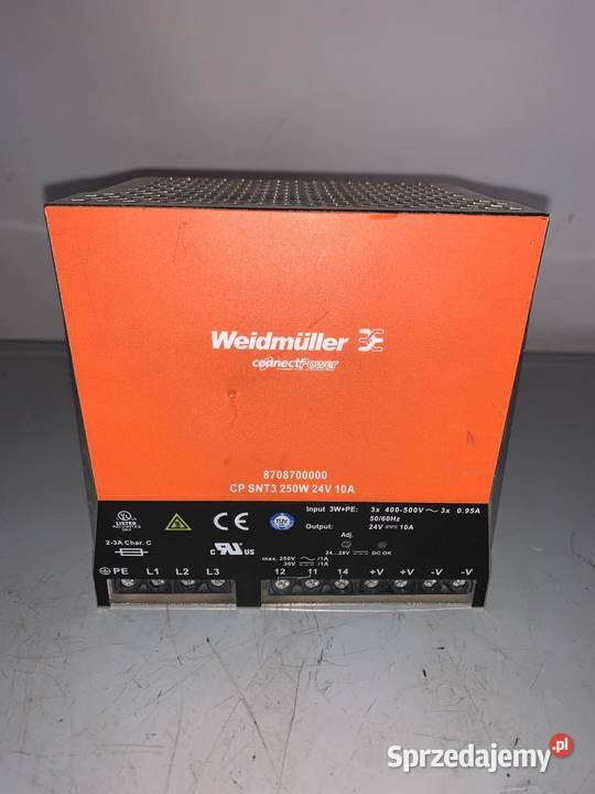 Weidmuller Zasilacz Impulsowy 3F Cp Snt3 250W Warszawa