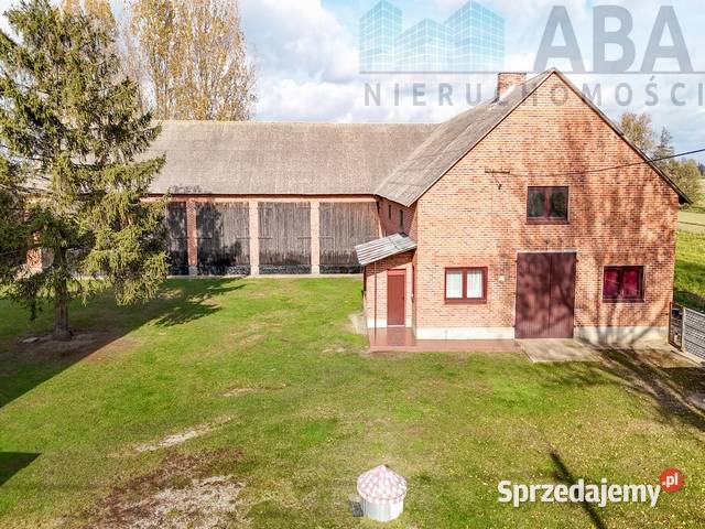 Duże gospodarstwo rolne gm Uniejów Skotniki