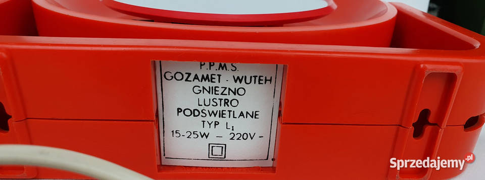 Lustro dwustronne podświetlane L1 GOZAMET czerwony Poznań