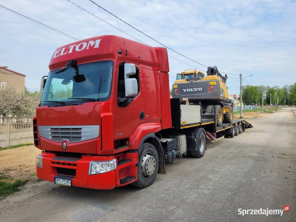 Transport niskopodwoziowy maszyn i pojazdów Truskolasy