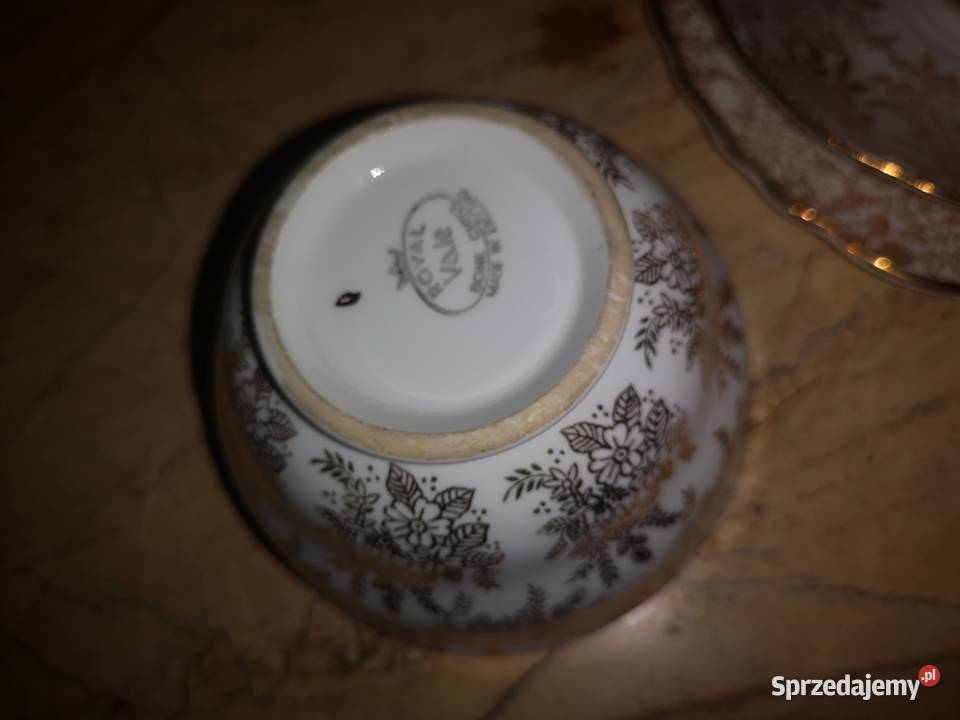 Filiżanka z talerzykiem deserowym Royal Vale Gdańsk sprzedam