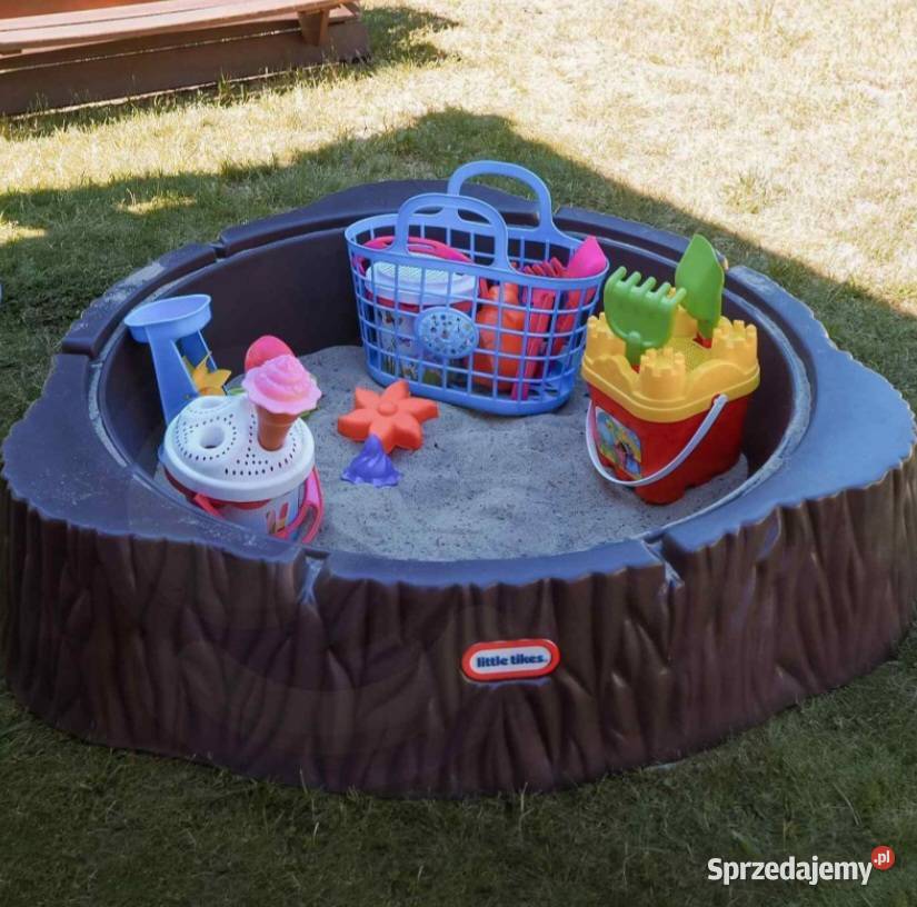 Piaskownica Pieniek z pokrywą dzieci Little Warszawa