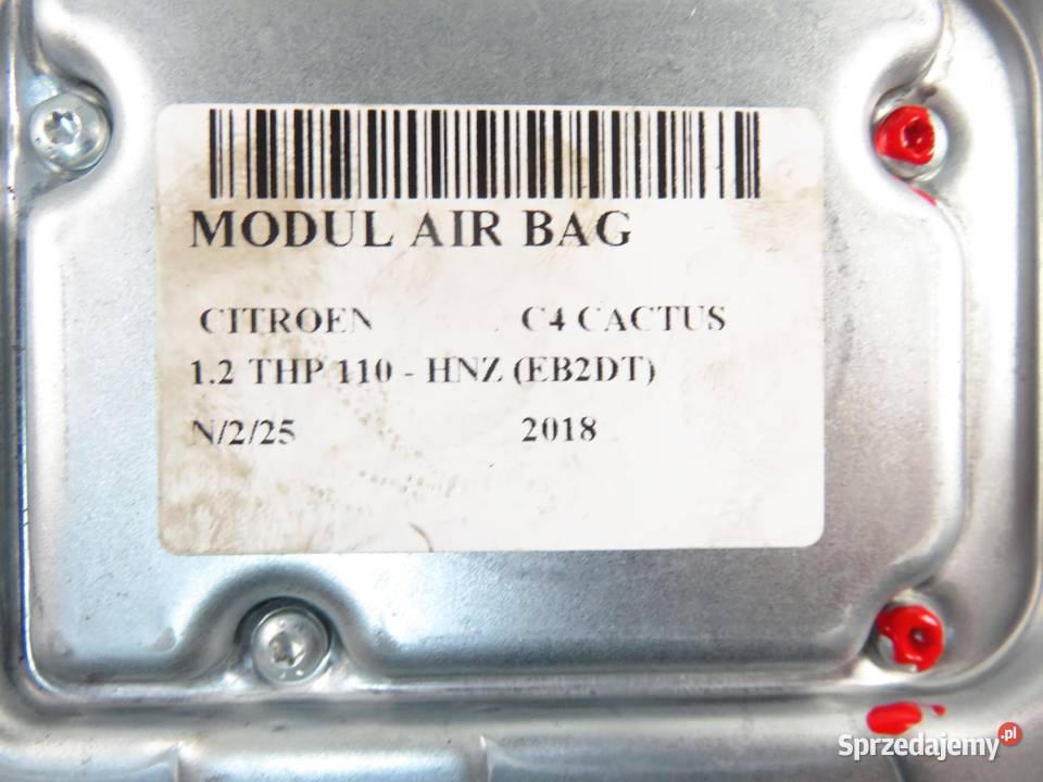MODUŁ AIRBAG CITROEN C4 II B7 9812824480 osobowe