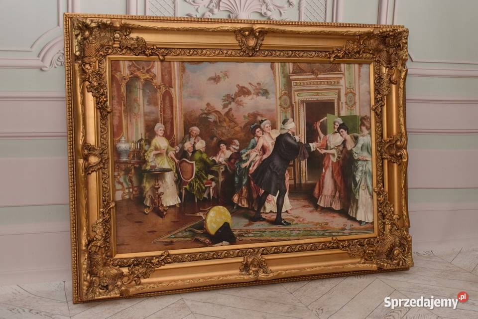Francuski Bal Arystokracja Obraz na Materiale Kraków