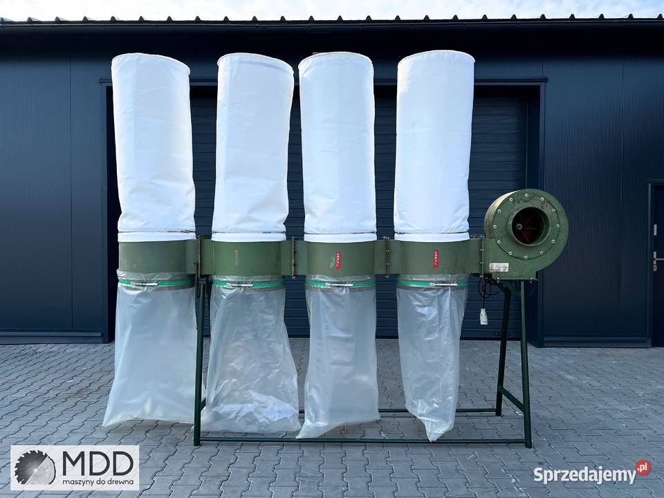 Odciąg trocin CORAL 4 workowy 40 kW 1463 Produkcja Łabuńki Pierwsze