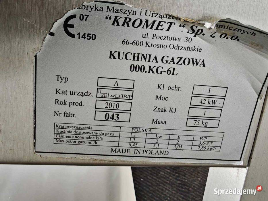 Kromet kuchnia gazowa 1350x850 42kW stan śląskie Góra