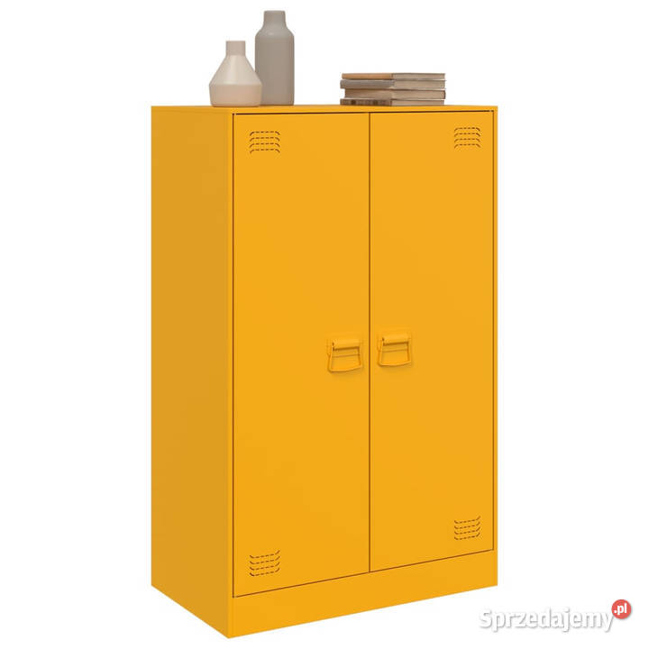 Szafka boczna musztardowa 67x39x107 stal Warszawa