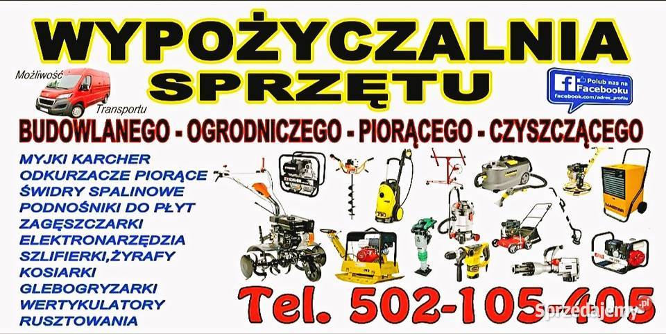 Wypożyczalnia Sprzętu Budowlanego Ogrodniczego Pozostałe usługi małopolskie