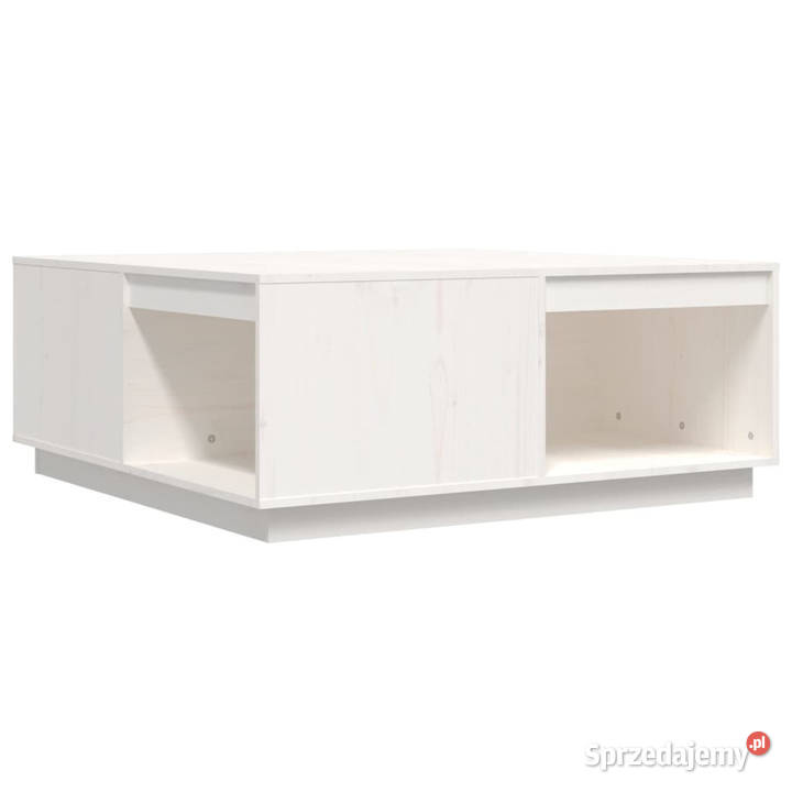 Stolik kawowy biały 100x101x405 lite drewno Warszawa