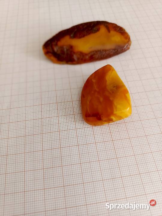 Broszka bursztyn bałtycki stary Białystok