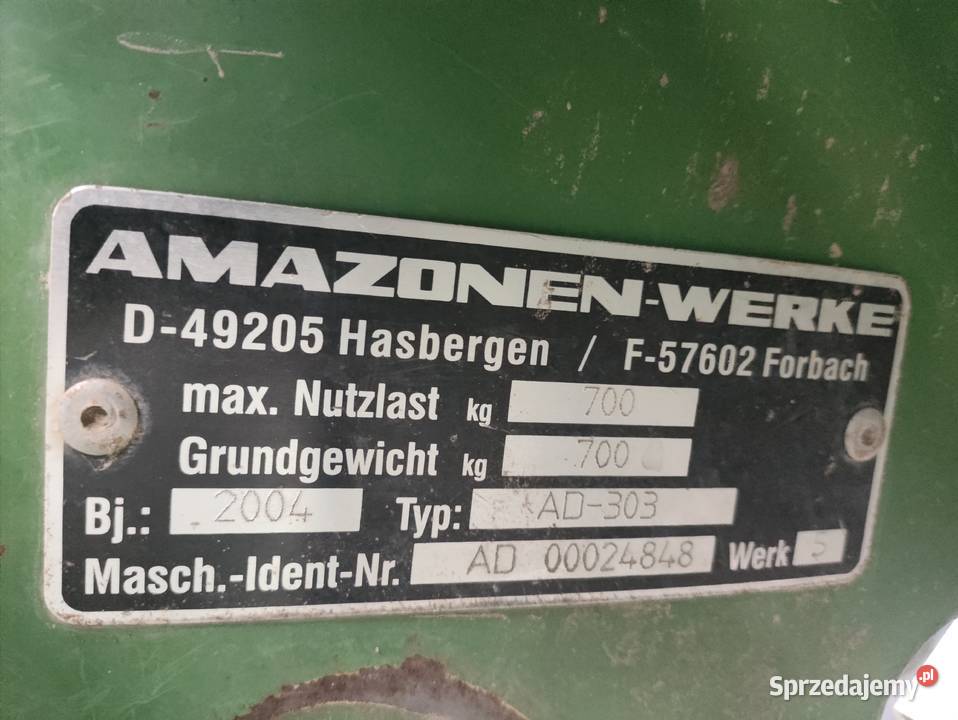 Agregat uprawowo siewny Amazone AD303 Książ Wielkopolski