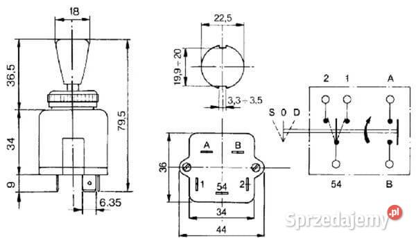 Przełącznik kierunkowskazów 15115000 Kamionna