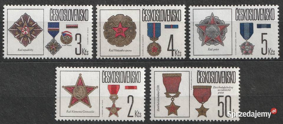 CZECHOSŁOWACJA ODZNACZENIA CZYSTE sprzedam