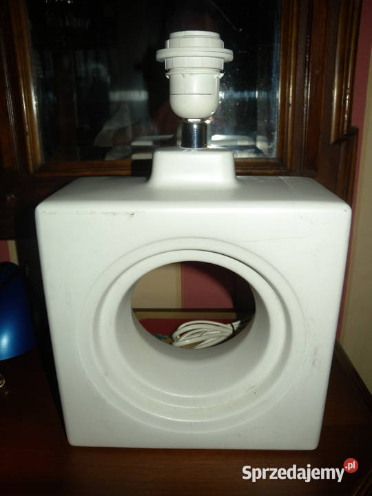 Lampa szklana biała Oświetlenie śląskie Katowice