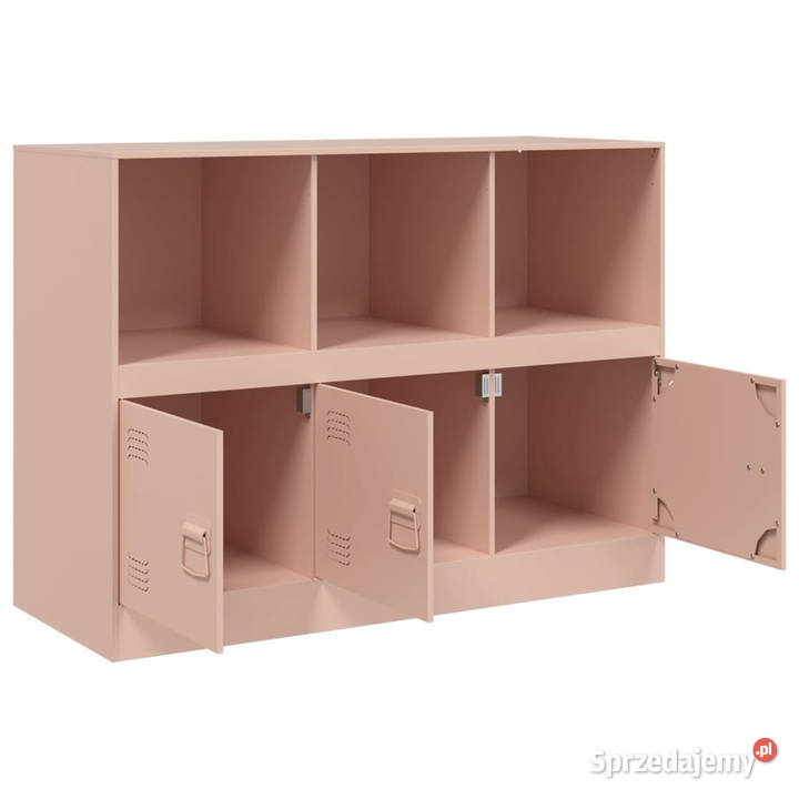 Szafka boczna różowa 99x39x73 stal WM841788