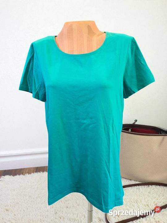 Prosty zielony Tshirt Damski Rozmiar L Bytom