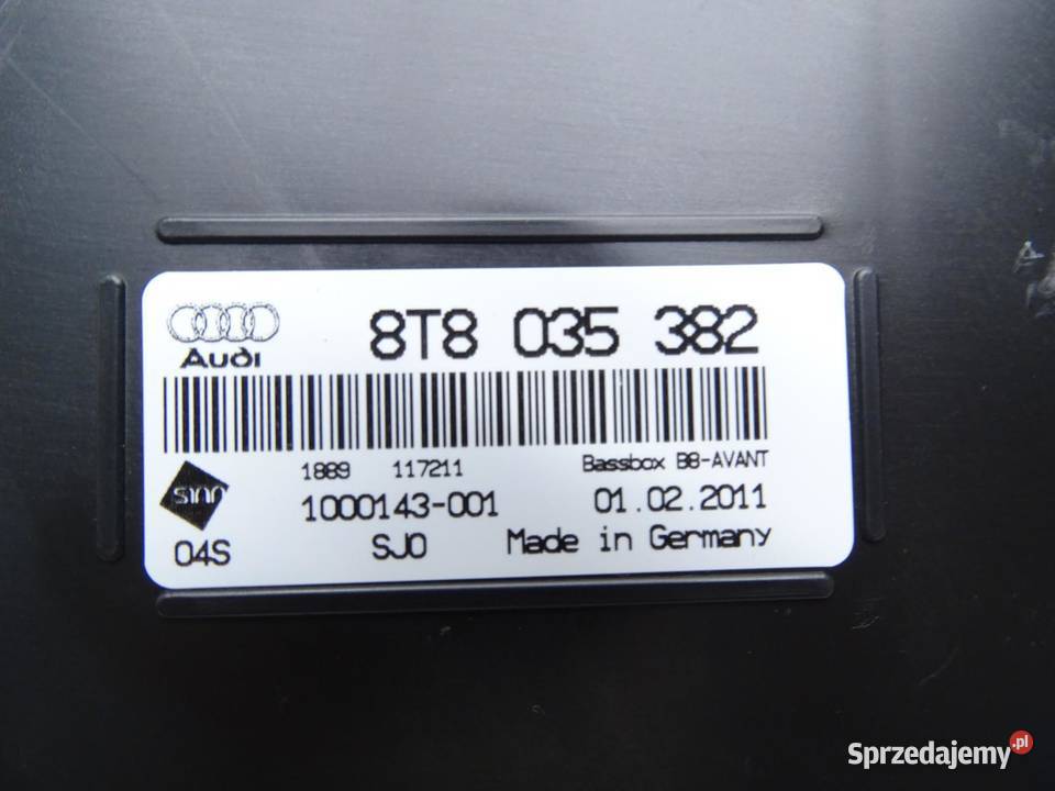 GŁOŚNIK SUBWOOFER 8T8035382 AUDI A4 B8 A5 8T małopolskie